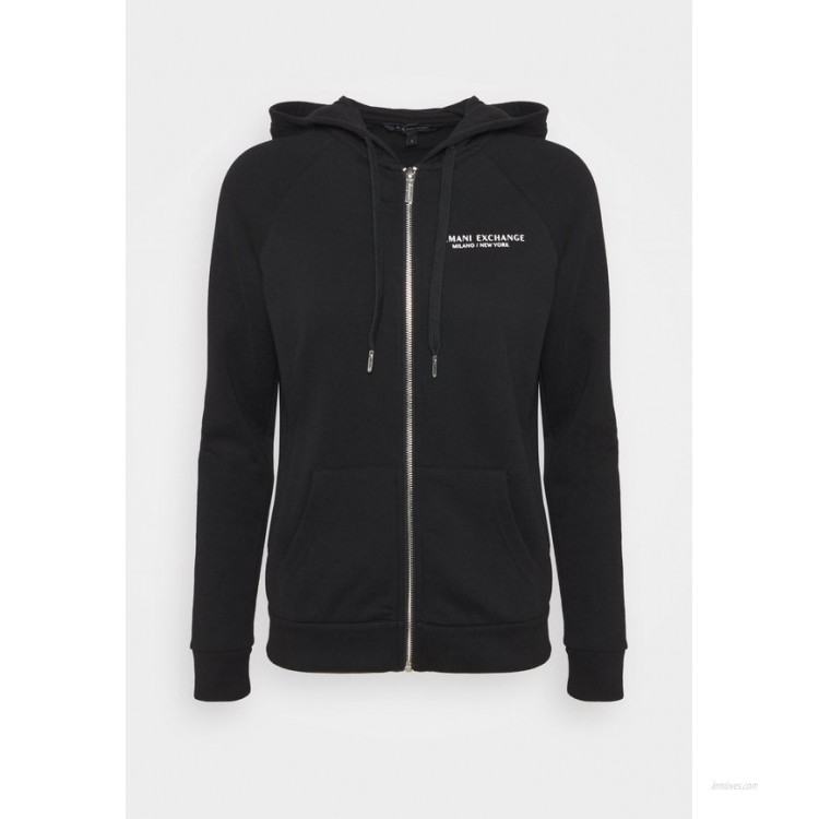 Armani Exchange FELPA Zipup sweatshirt black