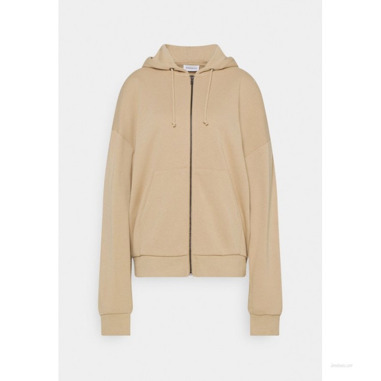 Even&Odd Oversized Hooded Sweat Jacket Zipup sweatshirt mottled beige