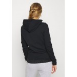 Even&Odd Regular Fit Zip Sweat Jacket Contrast Cord Zipup sweatshirt black