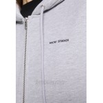 Nicki Studios LOGO ZIP HOODIE Zipup sweatshirt grey melange/light grey