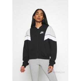 Nike Sportswear HERITAGE Zipup sweatshirt black/grey heather/white/black 