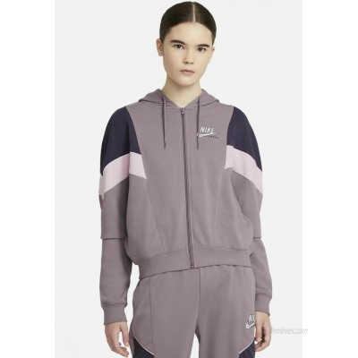 Nike Sportswear HERITAGE Zipup sweatshirt purple smoke/dark raisin/pink foam/lilac 