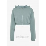 Nly by Nelly CROPPED ZIP HOODIE Zipup sweatshirt gray/bluegrey