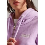 Superdry ORANGE LABEL Zipup sweatshirt lavender marl/purple