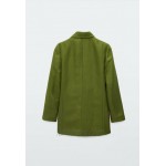 Massimo Dutti Short coat green