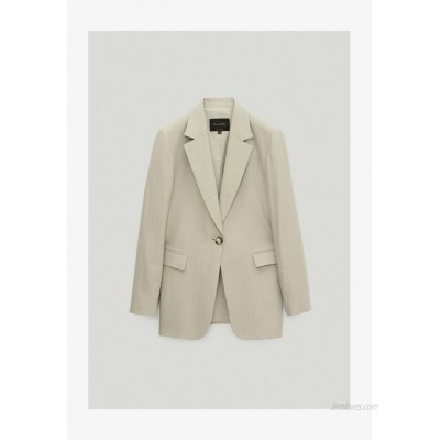 Massimo Dutti Short coat light grey/beige 