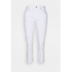 GAP Petite OPTIC CUFF Straight leg jeans white global/white