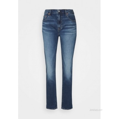 Gap Tall CAVIN ROLL Straight leg jeans dark indigo/blue denim 