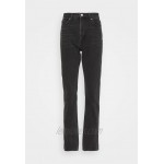 Monki MOLUNA Straight leg jeans black dark/black