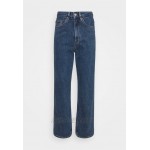 Monki ZAMI LA LUNE Straight leg jeans blue medium dusty/blue