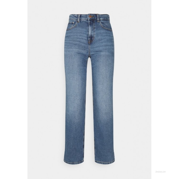 ONLY ONLMEGAN WIDE ANKLE Straight leg jeans light medium blue denim/lightblue denim