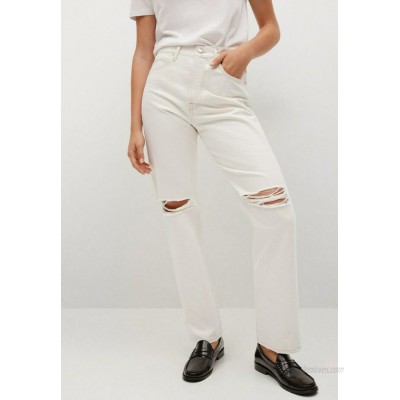 Mango Relaxed fit jeans ecru/offwhite 