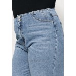 Vero Moda Curve VMIDA BARREL CUTLINE Relaxed fit jeans light blue denim/lightblue denim
