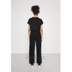 Weekday LARA WAIST TROUSERS Relaxed fit jeans black