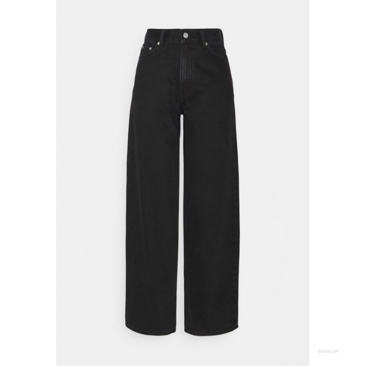 Weekday RAIL Relaxed fit jeans almost black/black