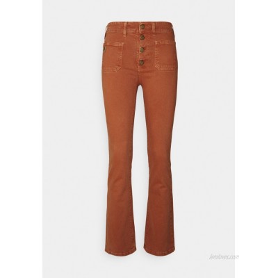 LOIS Jeans GAUCHO Flared Jeans orange rust/metallic red 