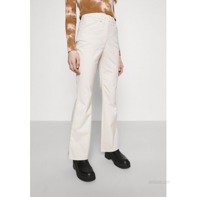 Monki RAMONA TROUSERS Flared Jeans solid/beige 