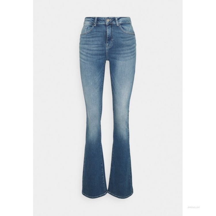 Noisy May Tall NMMARLI TALL Flared Jeans medium blue denim/blue denim