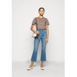 Tory Burch CROPPED BOOT MARBLE JEAN Flared Jeans stone blue denim