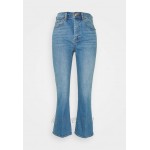 Tory Burch CROPPED BOOT MARBLE JEAN Flared Jeans stone blue denim