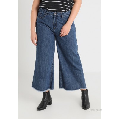 Urban Classics Curvy LADIES CULOTTE Flared Jeans ocean blue/blue denim 