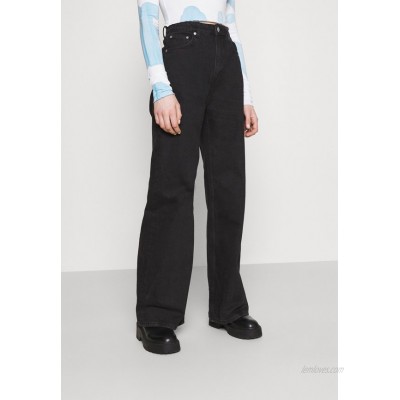 Weekday ACE Flared Jeans almost black/black 