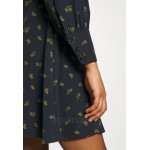 Glamorous SKATER MINI DRESS WITH LONG SLEEVES AND SWEETHEART NECKLINE Day dress olive/light pink