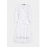 KARL LAGERFELD LOGO EMBROIDERED SHIRT DRESS Day dress white