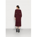 New Look Tall CHECK SEERSUCKER SMOCK MIDI Day dress red pattern/red