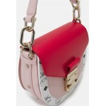 MCM PATRICIA VISETOS BLOCK SHOULDER MINI Handbag chinese red/red