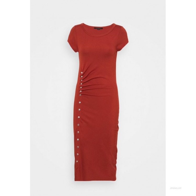 AllSaints HATTI TEE DRESS Maxi dress arabian spice red/metallic red