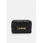Love Moschino NEW SHINY QUILTED Wash bag black