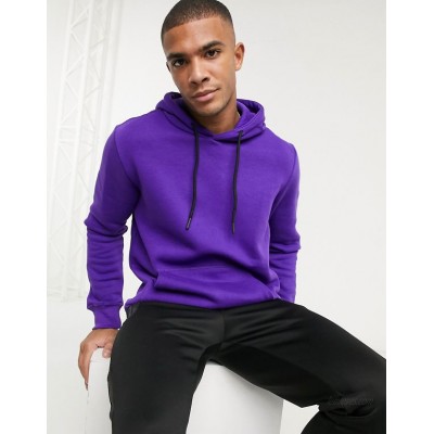 Bershka hoodie in violet  