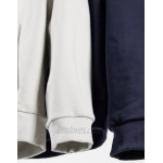 DESIGN organic hoodie 2 pack in navy / light grey