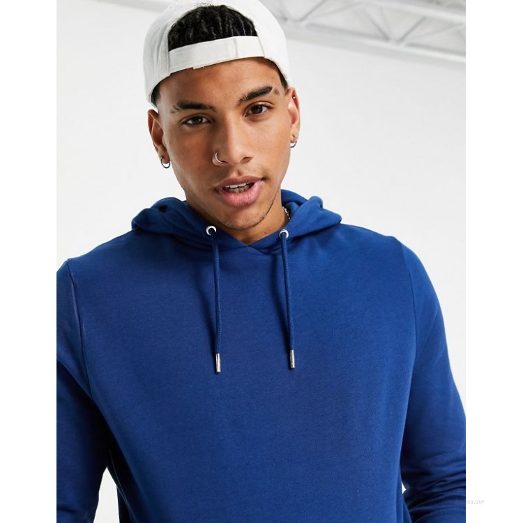 DESIGN organic hoodie in blue