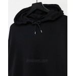 DESIGN oversized hoodie in black