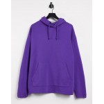 DESIGN oversized hoodie in washed purple