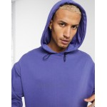 DESIGN oversized hoodie with toggle hem in purple