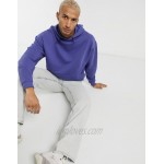DESIGN oversized hoodie with toggle hem in purple