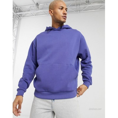  DESIGN oversized hoodie with toggle hem in purple  