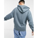 DESIGN oversized longer length hoodie in grey