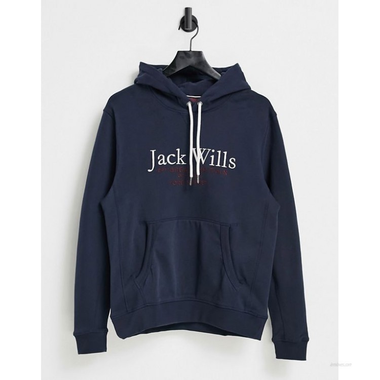 Jack Wills Batsford hoodie in navy