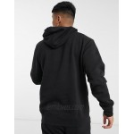 Nicce denver hoodie with multi colour logo in black