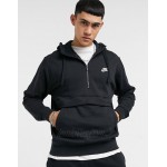 Nike Club half-zip hoodie in black