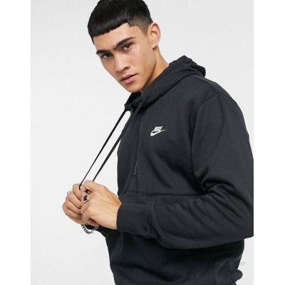 Nike Club half-zip hoodie in black  