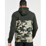 Nike Training Dri-FIT camo full-zip hoodie in green