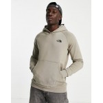The North Face Raglan Red Box hoodie in grey