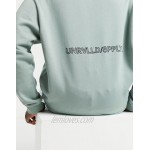 Unrvlld Spply oversized hoodie in green with back logo