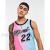Nike Basketball NBA Miami Heat Swingman jersey in pink/blue  