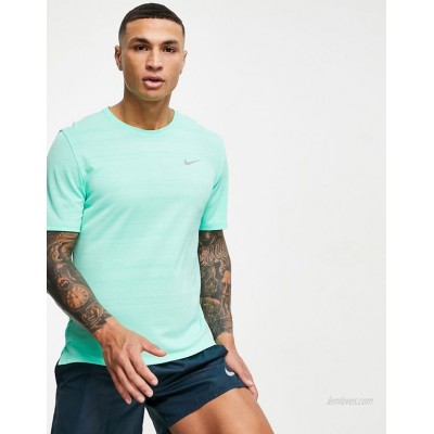 Nike Running Dri-FIT Miler t-shirt in green  